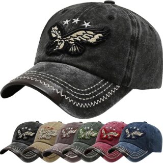 Baynetin Gorras de Béisbol Algodón Verano Unisex Gorra Hombre el Sol Moda Bordado Águila Gorra Ajustable Sombrero Verano Gorra Beisbol