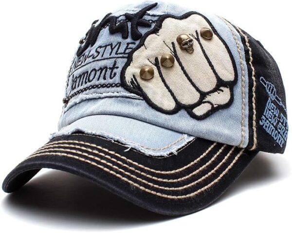 Ueither Hombre Ajustable Sombreros Gorra de Béisbol 56-60 CM