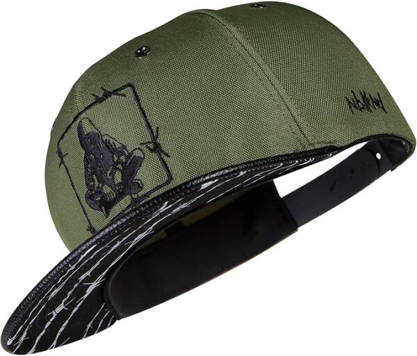 Nebelkind Snapback Cap Men Women Barbed Wire, One Size, Size Adjustable, Unisex, Gorra de béisbol Moda, Estilo Streetwear, Gorra de béisbol con Visera Recta, Retro
