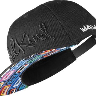 Nebelkind Gorra-Snapback Cap Rec. One Nero, Hombre Mujer Unisex, Talla Unica, tamaño Ajustable, Gorra de béisbol Moda, Estilo Streetwear, Gorras de béisbol con Visera Recta