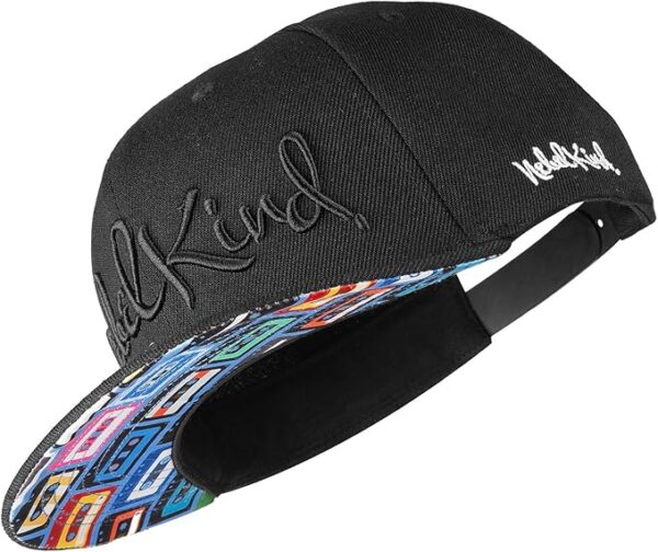 Nebelkind Gorra-Snapback Cap Rec. One Nero, Hombre Mujer Unisex, Talla Unica, tamaño Ajustable, Gorra de béisbol Moda, Estilo Streetwear, Gorras de béisbol con Visera Recta