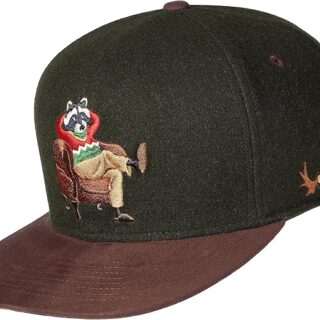 Cadency® Gorra con acogedor diseño invernal, unisex, talla ajustable, verde oscuro, Talla única
