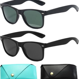2 Pares Gafas de Sol Polarizadas Hombre Mujer, Gafas de Sol Hombre Polarizadas Alta Protección Gafas de Sol Conducción, Gafas de Sol Mujer Gafas Sol para Conducir Pescar Correr Ciclismo