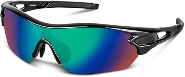 Gafas de Sol Polarizadas Gafas de Sol Deportivas Unisex Protección UV400 con Monturas Ligeras para Esquiando Ciclismo Carrera Surf Golf Conduciendo
