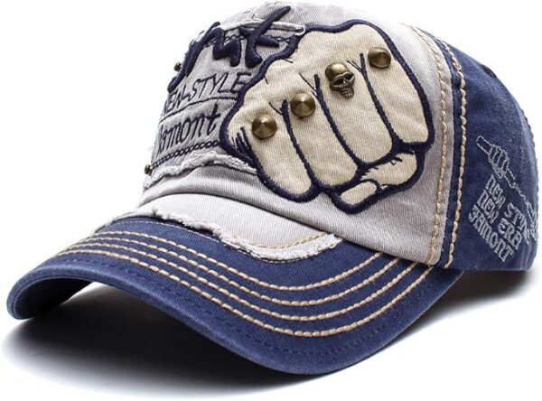 Ueither Hombre Ajustable Sombreros Gorra de Béisbol 56-60 CM - Imagen 2