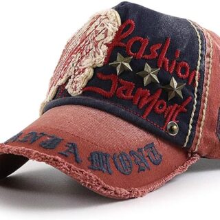 Ueither Ajustable Cap Gorra de Béisbol para Hombre 56-60 CM