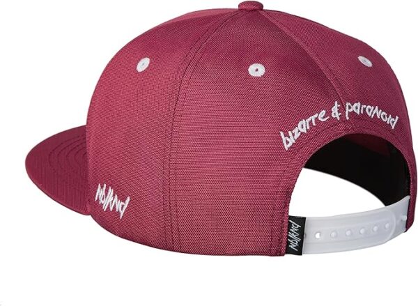 Nebelkind Gorra-Snapback Cap Balaclava Rojo, Hombre Mujer Unisex, Talla Unica, tamaño Ajustable, Gorra de béisbol Moda, Estilo Streetwear, Gorras de béisbol con Visera Recta - Imagen 4