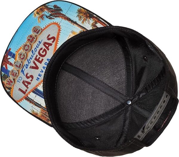 Cadency® - Gorra con diseño de Las Vegas para hombre y mujer, color negro, unisex, talla ajustable, Negro , Talla única - Imagen 3