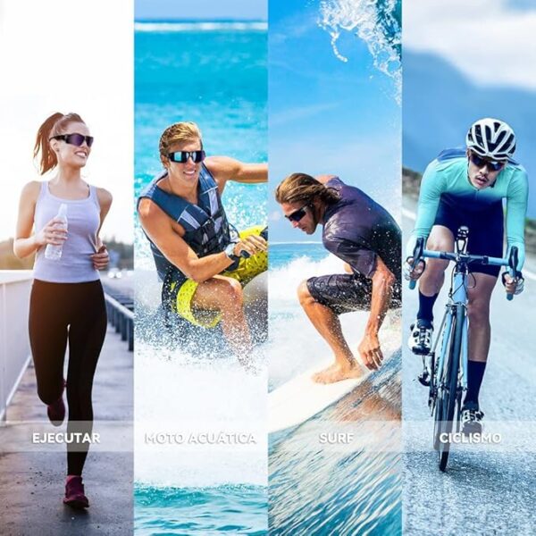 Gafas de Sol Polarizadas Gafas de Sol Deportivas Unisex Protección UV400 con Monturas Ligeras para Esquiando Ciclismo Carrera Surf Golf Conduciendo - Imagen 9