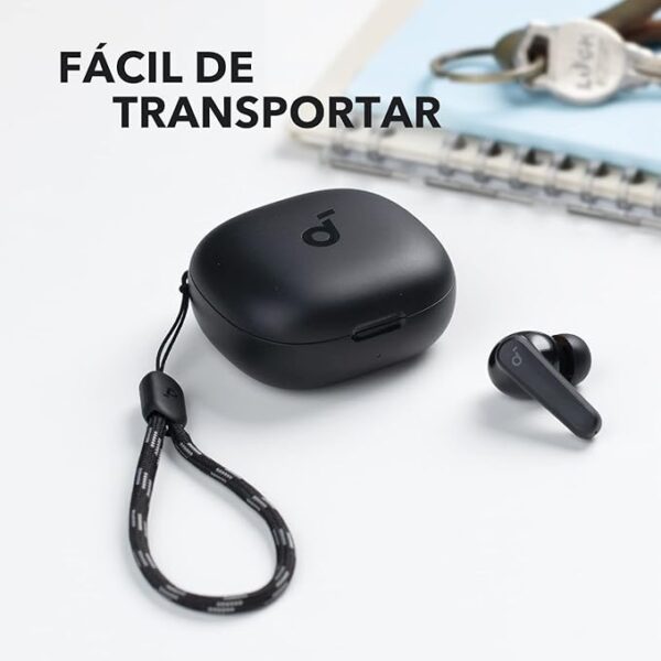Auriculares inalámbricos Bluetooth by Anker, diafragmas de 10mm con Big Bass, Auriculares Bluetooth 5.3, Reproducción 30H, IPX5, 2 micros para Llamadas nítidas con IA, EQ Personalizado - Imagen 6