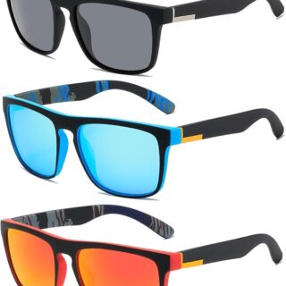 3 Pares Gafas de Sol Polarizadas, Gafas Polarizadas, Gafas de Sol Hombre Polarizadas, Gafas de Sol Polarizadas para Hombre Mujer, Gafas de Sol Mujer Polarizadas, Protección UV